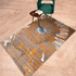 Rays of Gold Swirl Floor Rug (5x7.5 Feet)